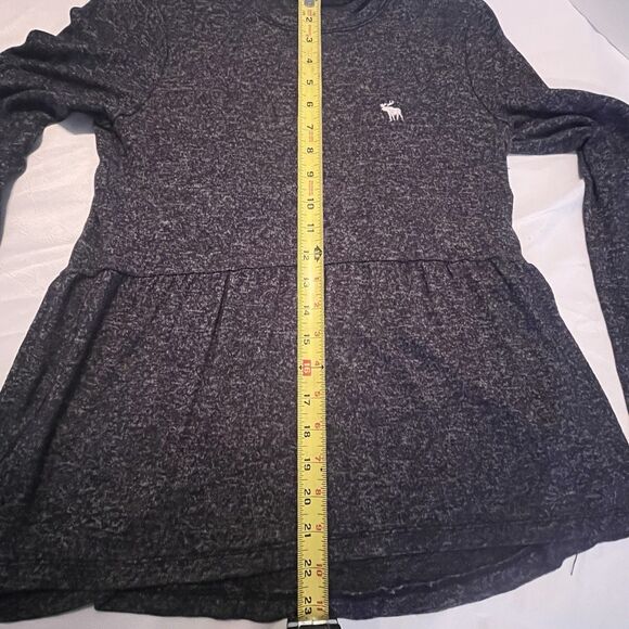 Abercrombie Kids Gray Long Sleeve Shirt Size 15/16 Girls - Picture 7 of 7